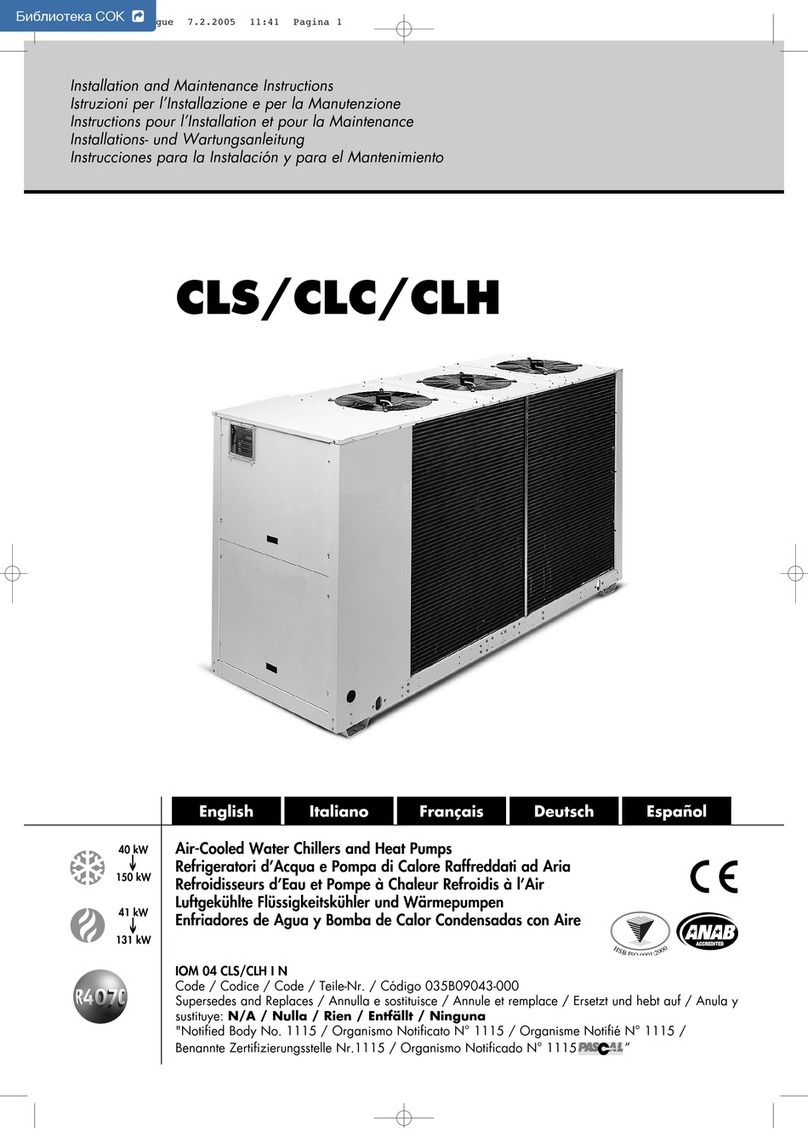 Itelco-Clima CLS Installation and maintenance instructions
