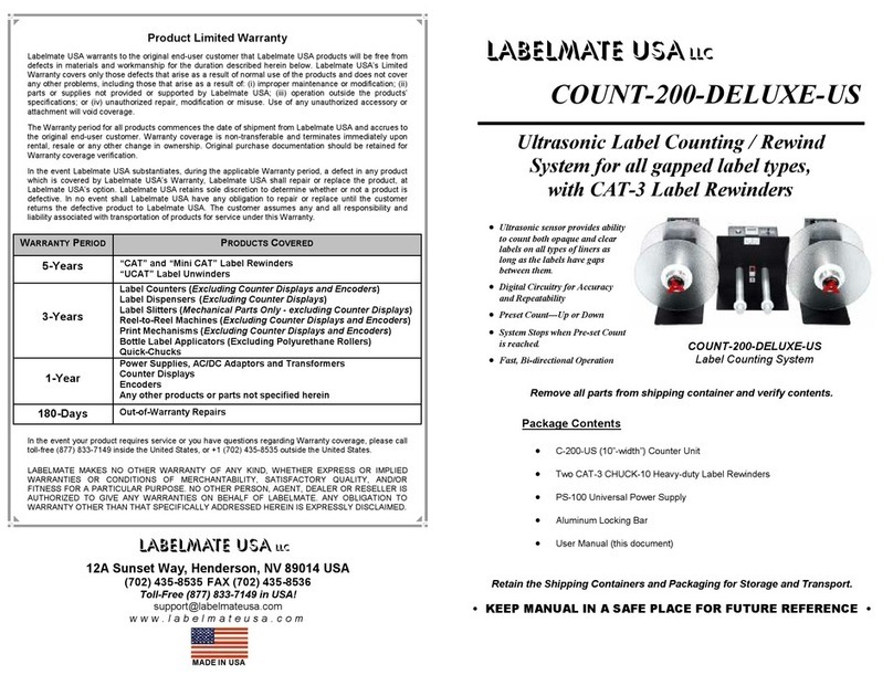 Labelmate COUNT-200-DELUXE-US User manual