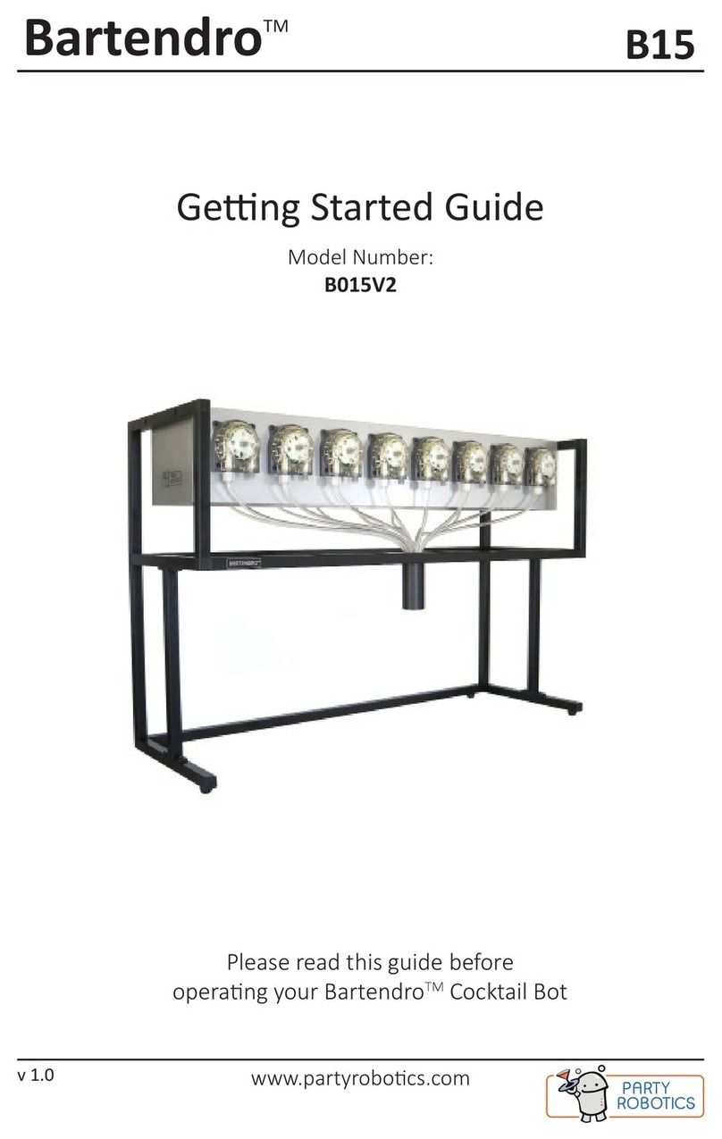Party Robotics Bartendro B15 User manual