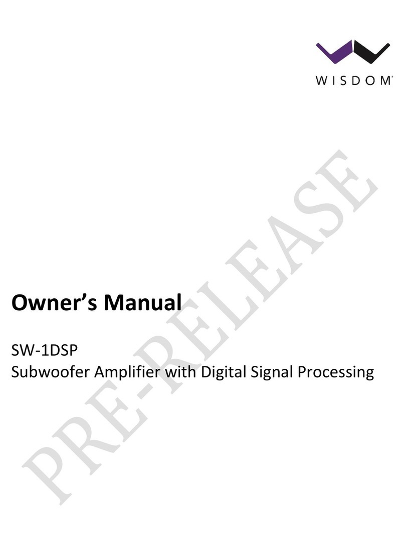 Wisdom SW-1DSP owner's manual