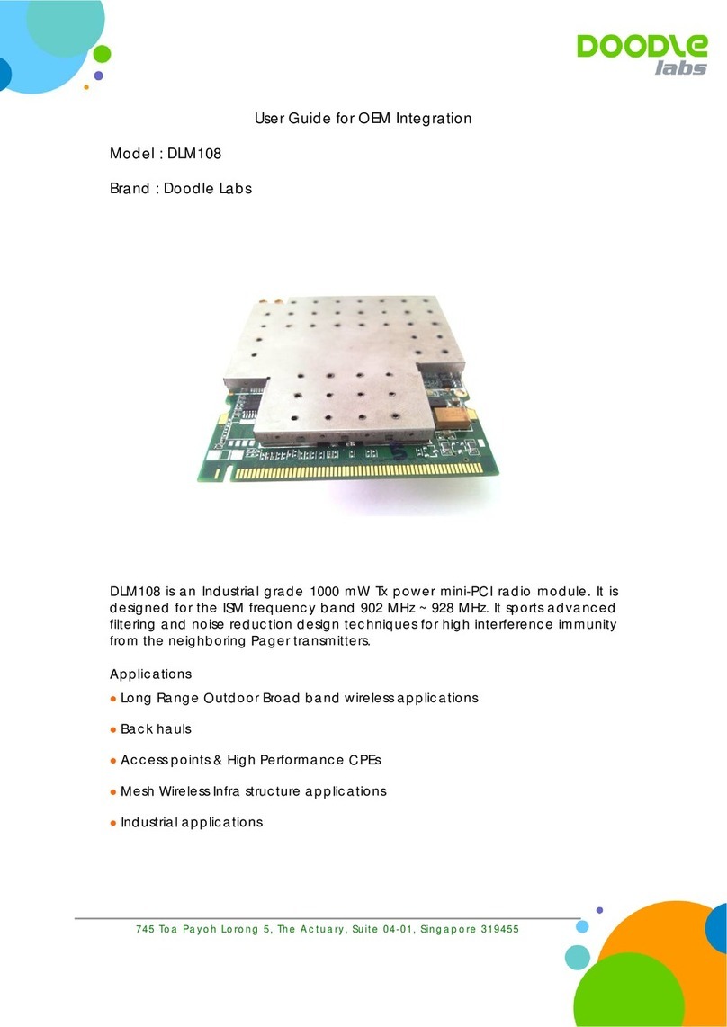 Doodle Labs DLM108 User manual