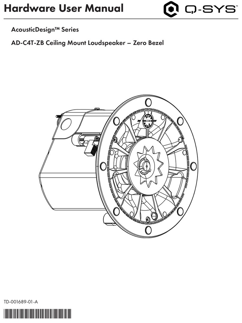 QSC AcousticDesign Series Instructions for use