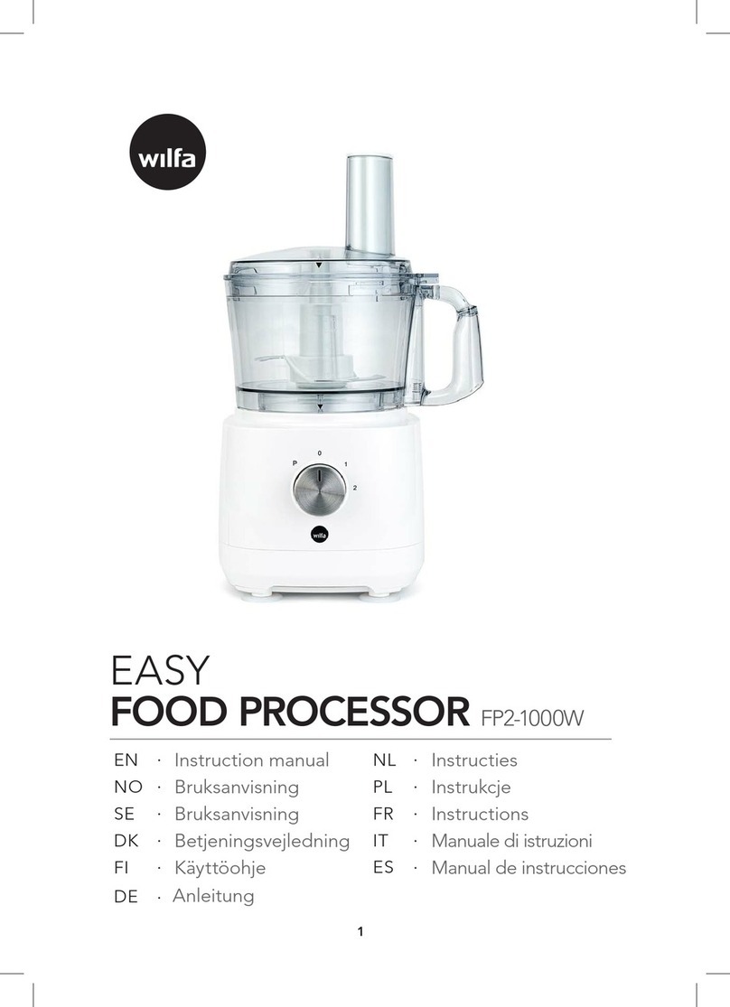 Wilfa FP2-1000W instruction manual