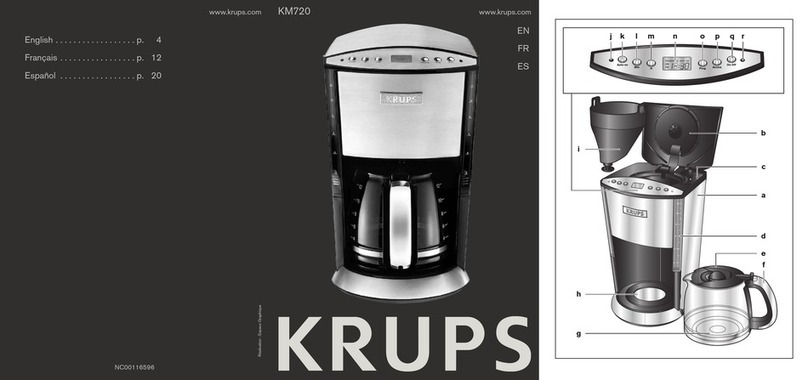 Krups KM720D50 manual