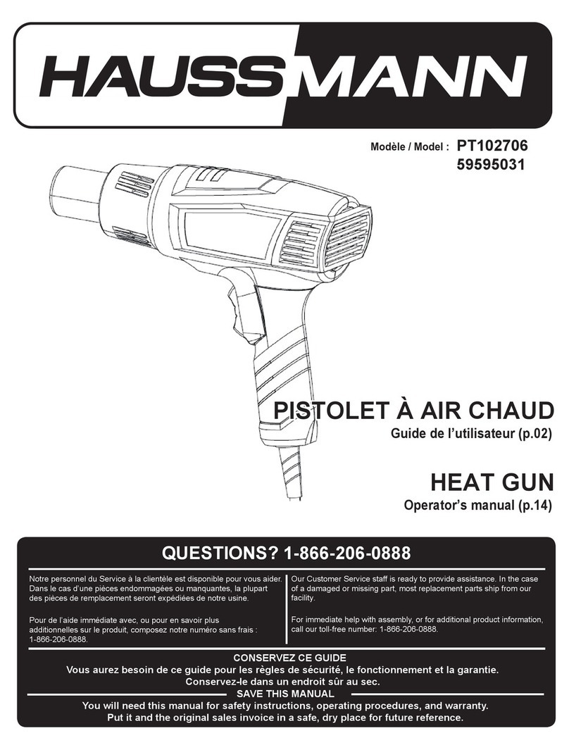 Haussmann PT102706 User manual