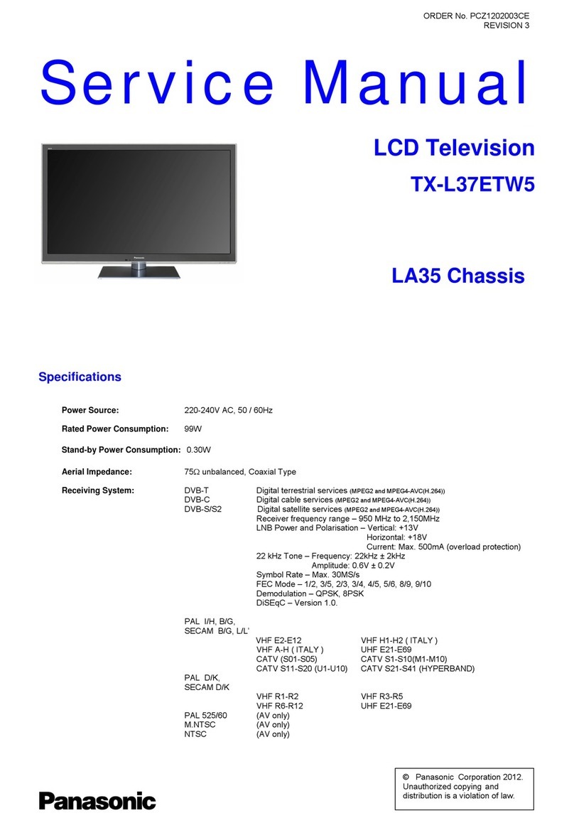 Panasonic TX-L37ETW5 User manual
