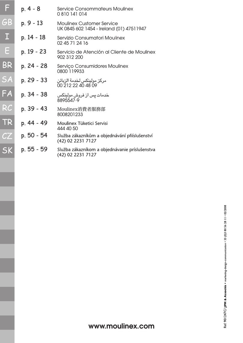 Moulinex MO4013T1 User manual