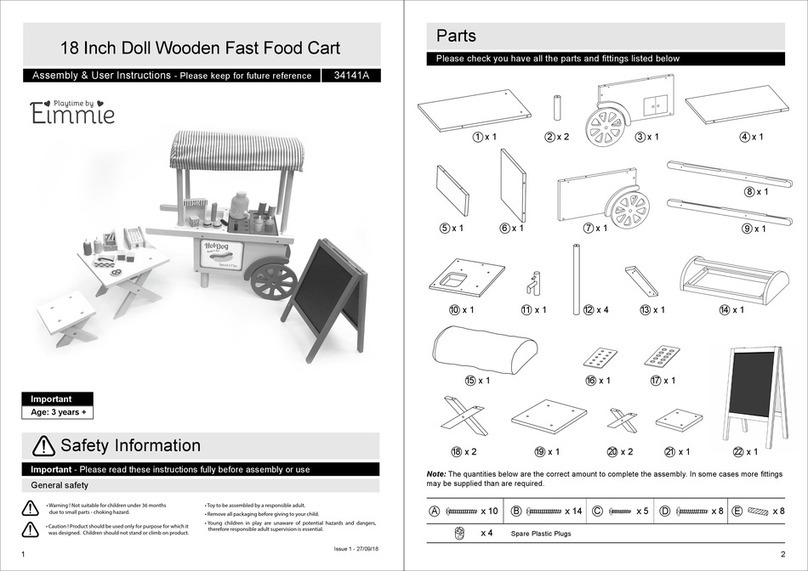 Playtime by Eimmie 34141A Assembly & user instructions Playtime by Eimmie 34141A Assembly & user instructions
