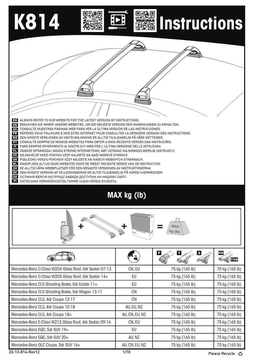 Prorack K814 User manual