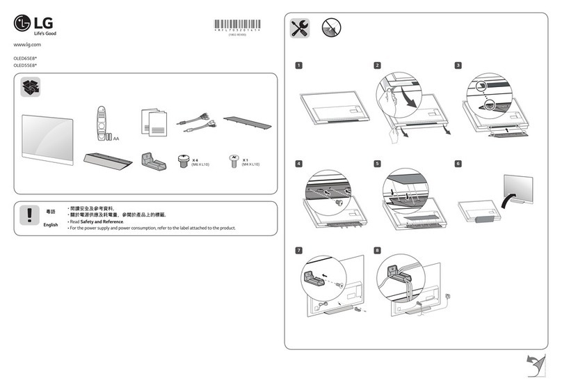 LG OLED55E8PCA Parts list manual