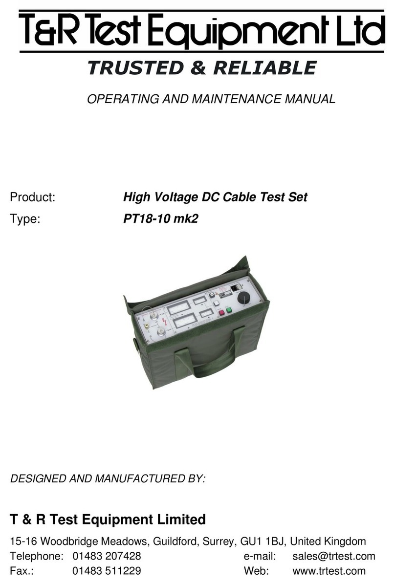 T&R PT18-10 mk2 Operating instructions T&R PT18-10 mk2 Operating instructions