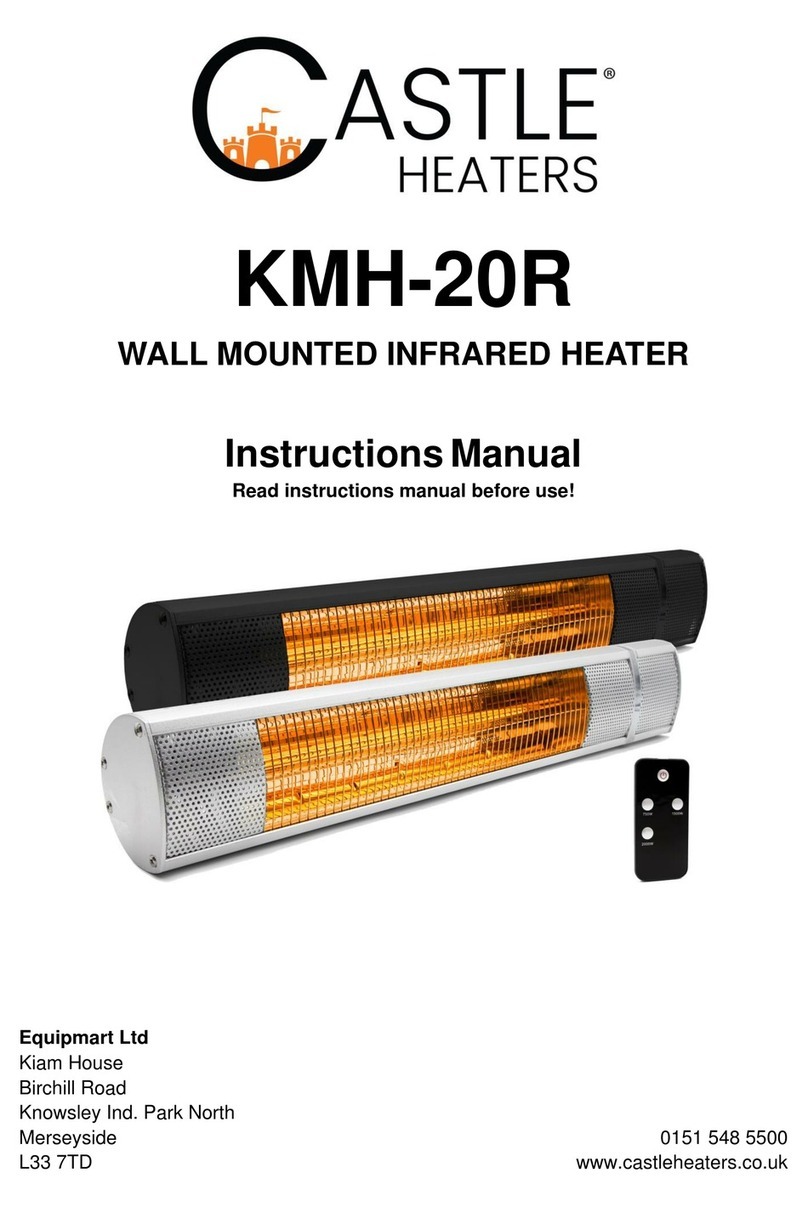 Castle Heaters KMH-20R instruction manual
