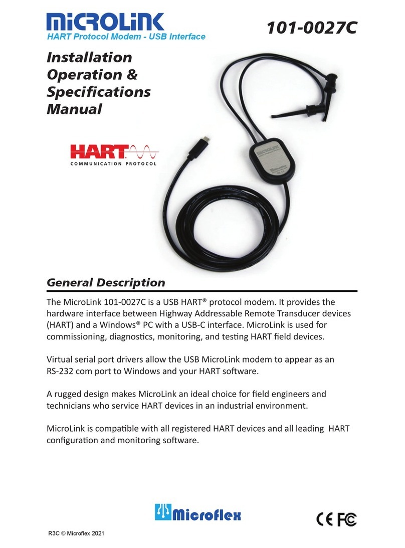 HART MicroLink 101-0027C Installation Operation & Specifications Manual