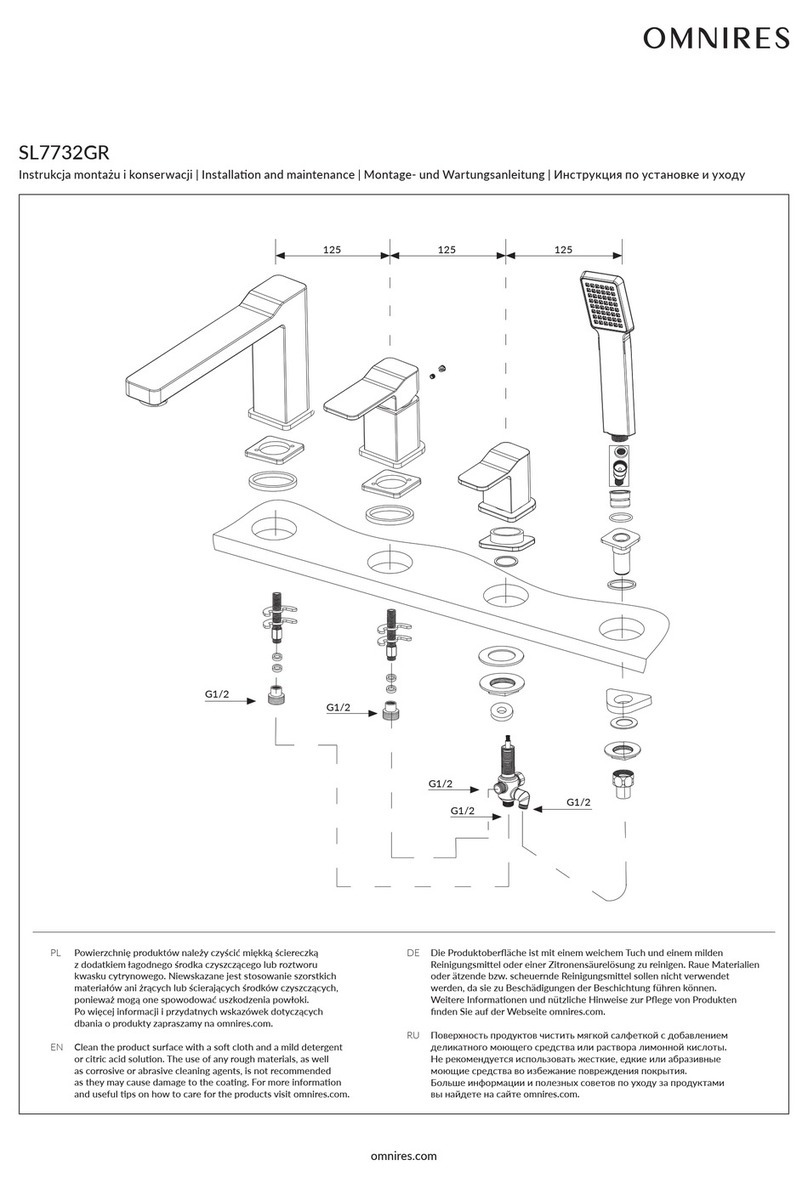 Omnires SL7732GR Instruction Manual Omnires SL7732GR Instruction Manual