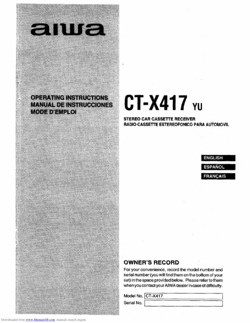 Aiwa CT-X417 User manual