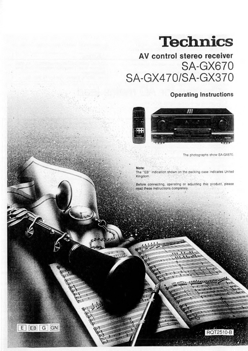 Technics SA-GX670 User manual