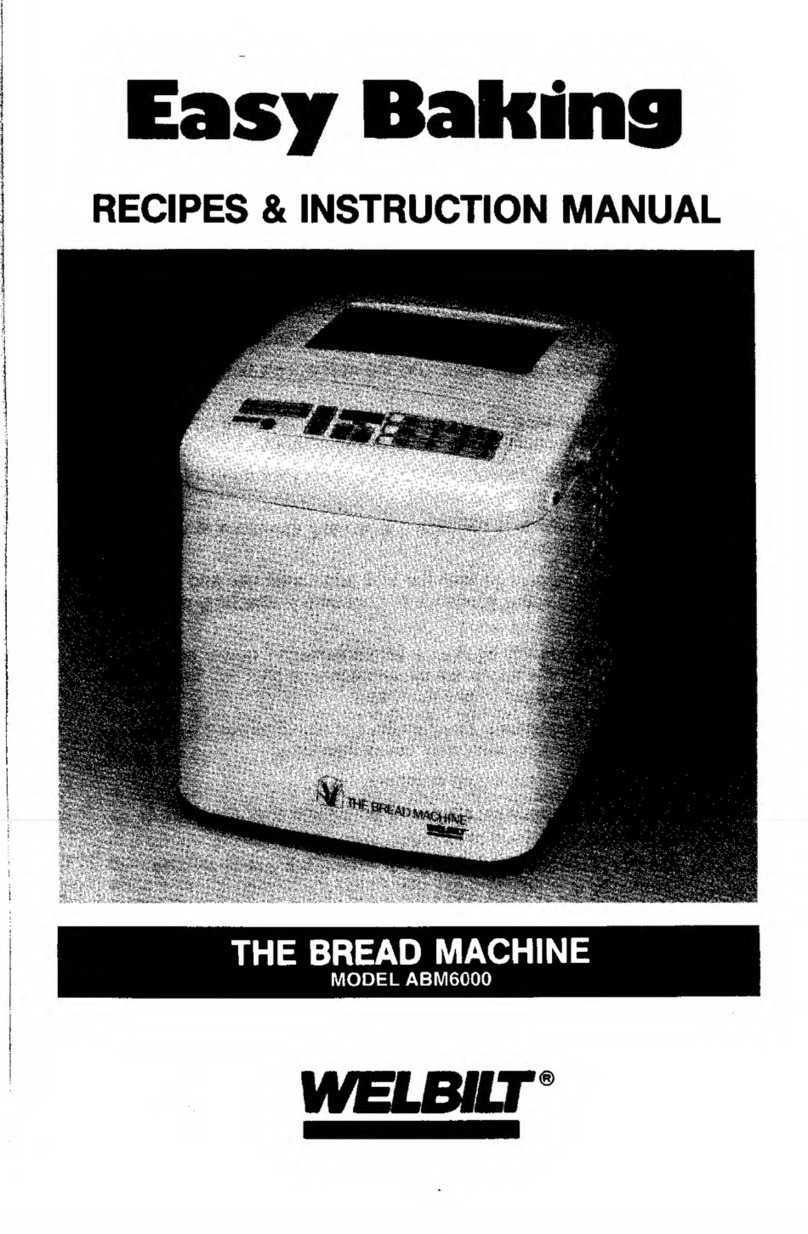 Welbilt EASY BAKING ABM6000 Recipes & instruction manual