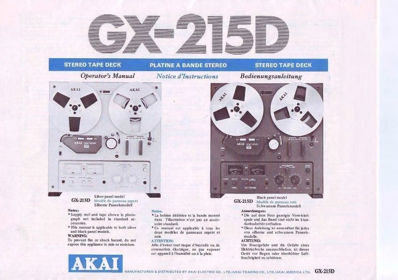 Akai GX-215D User manual