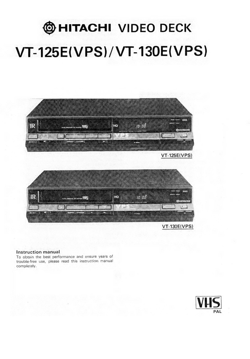 Hitachi VT-125E(VPS) manual