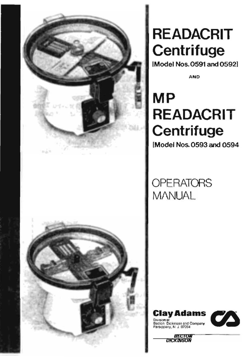 Becton Dickinson Clay Adams 0591 User manual