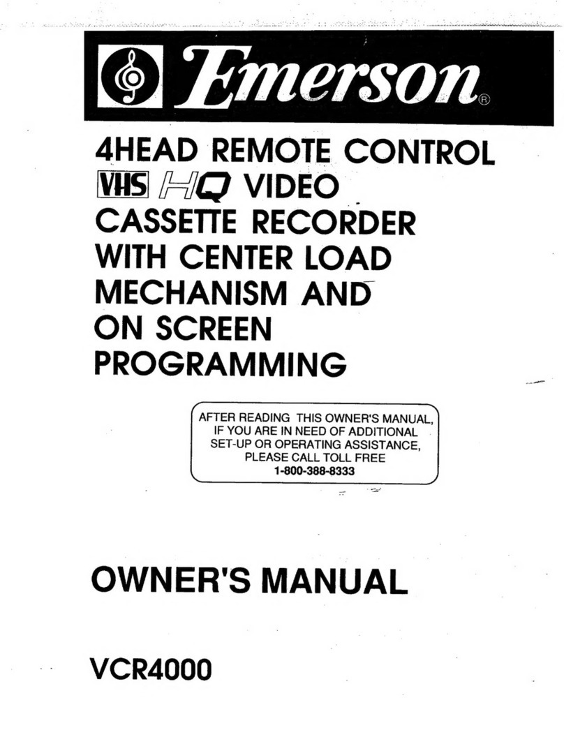 Emerson VCR4000 User manual Emerson VCR4000 User manual