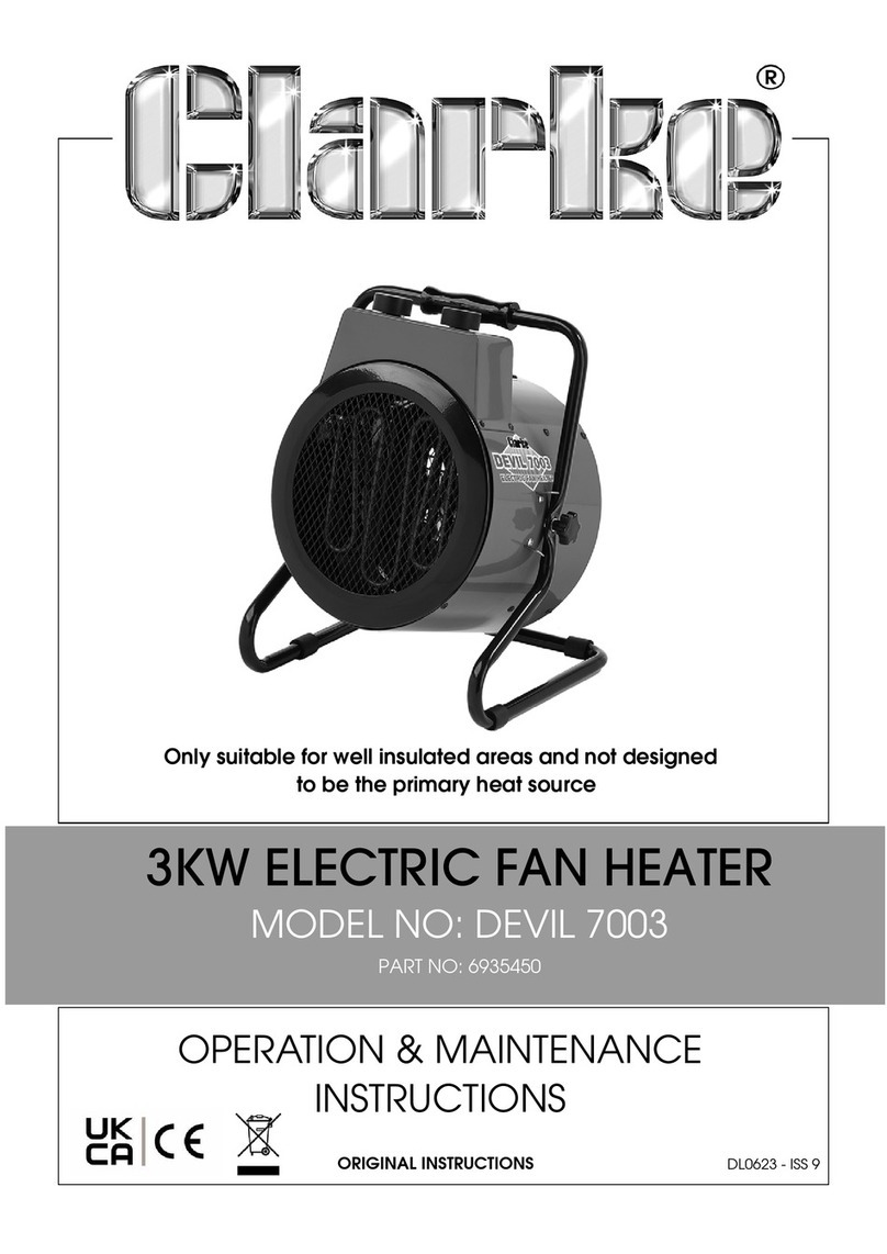 Clarke DEVIL 7003 Operation & maintenance instructions