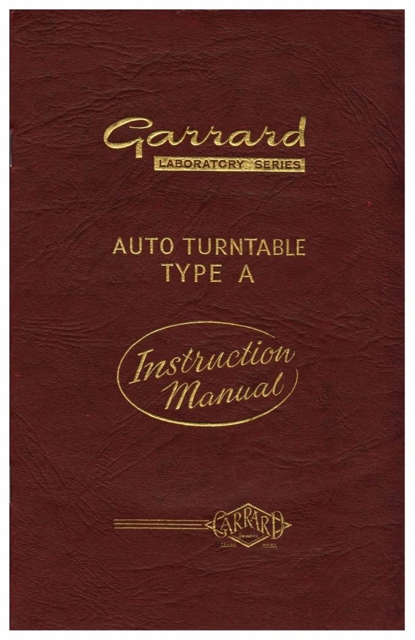 Garrard A instruction manual