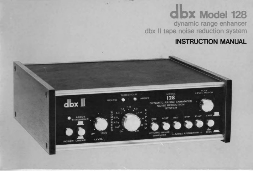 dbx 128 User manual