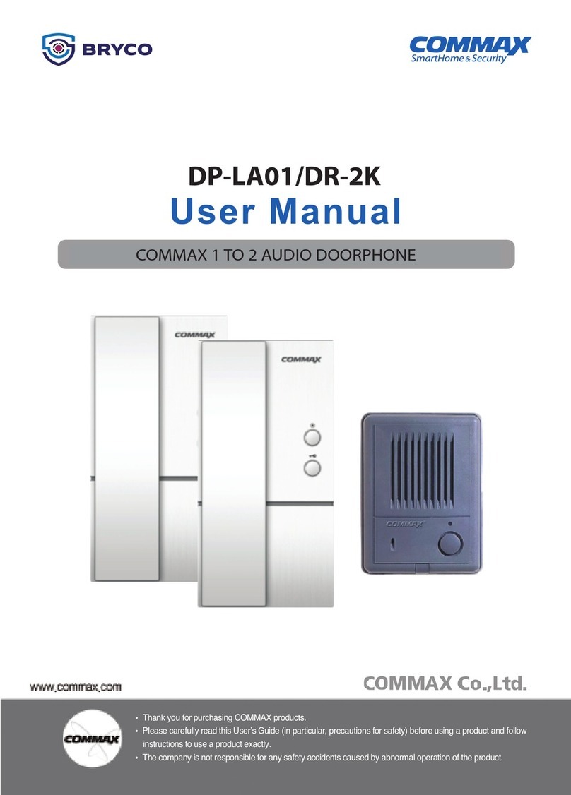 Commax BRYCO DP-LA01 user manual
