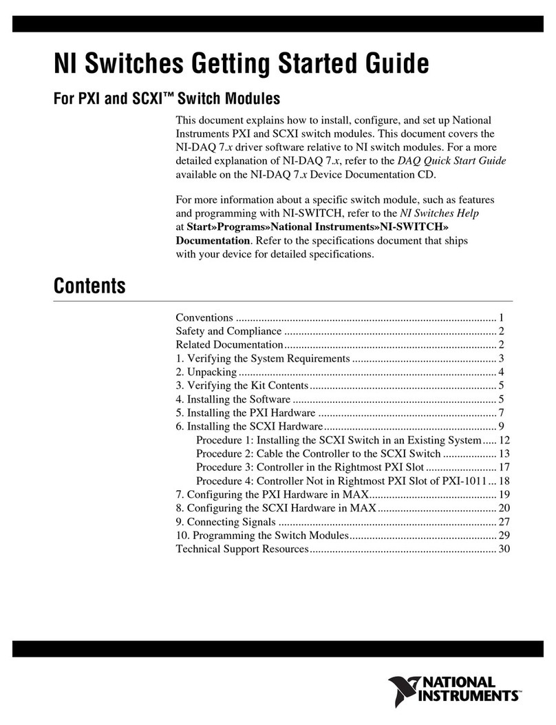 National Instruments SCXI-1127 Getting started guide