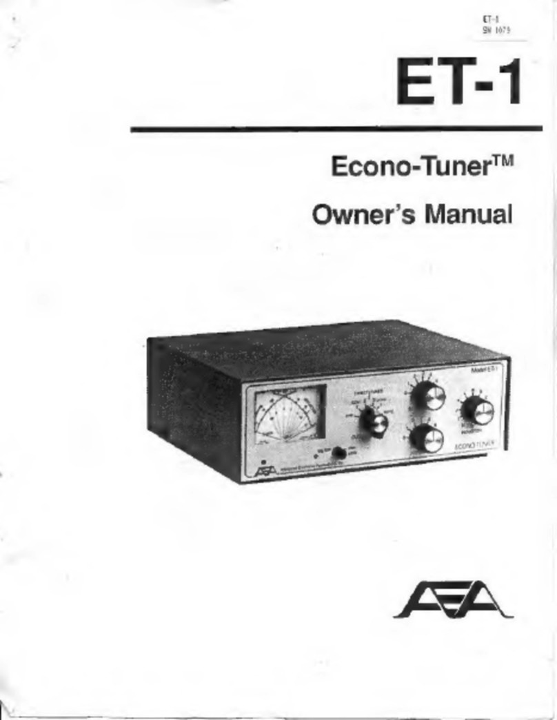 EFA Econo-Tuner ET-1 owner's manual