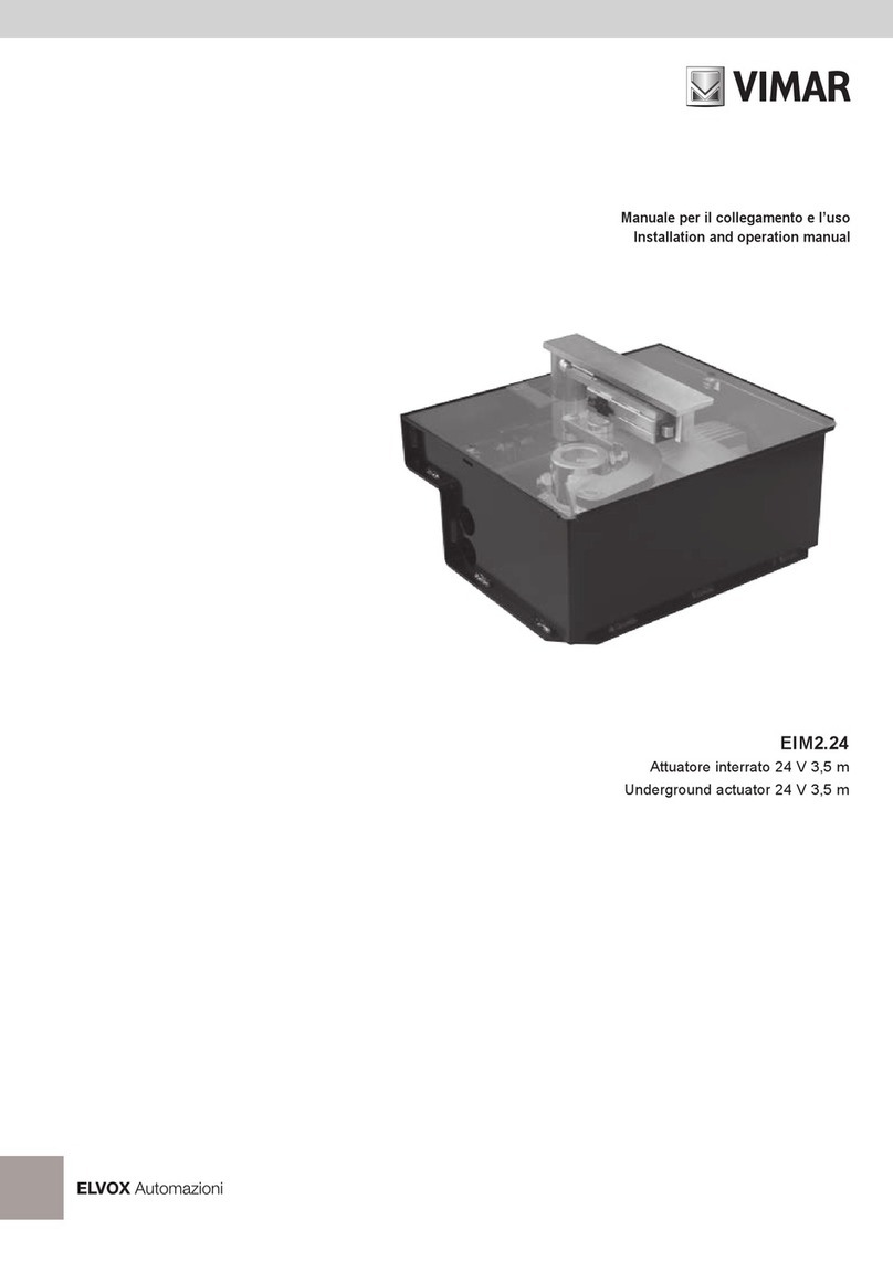Elvox Vimar HIDDY 350D Installation and operation manual