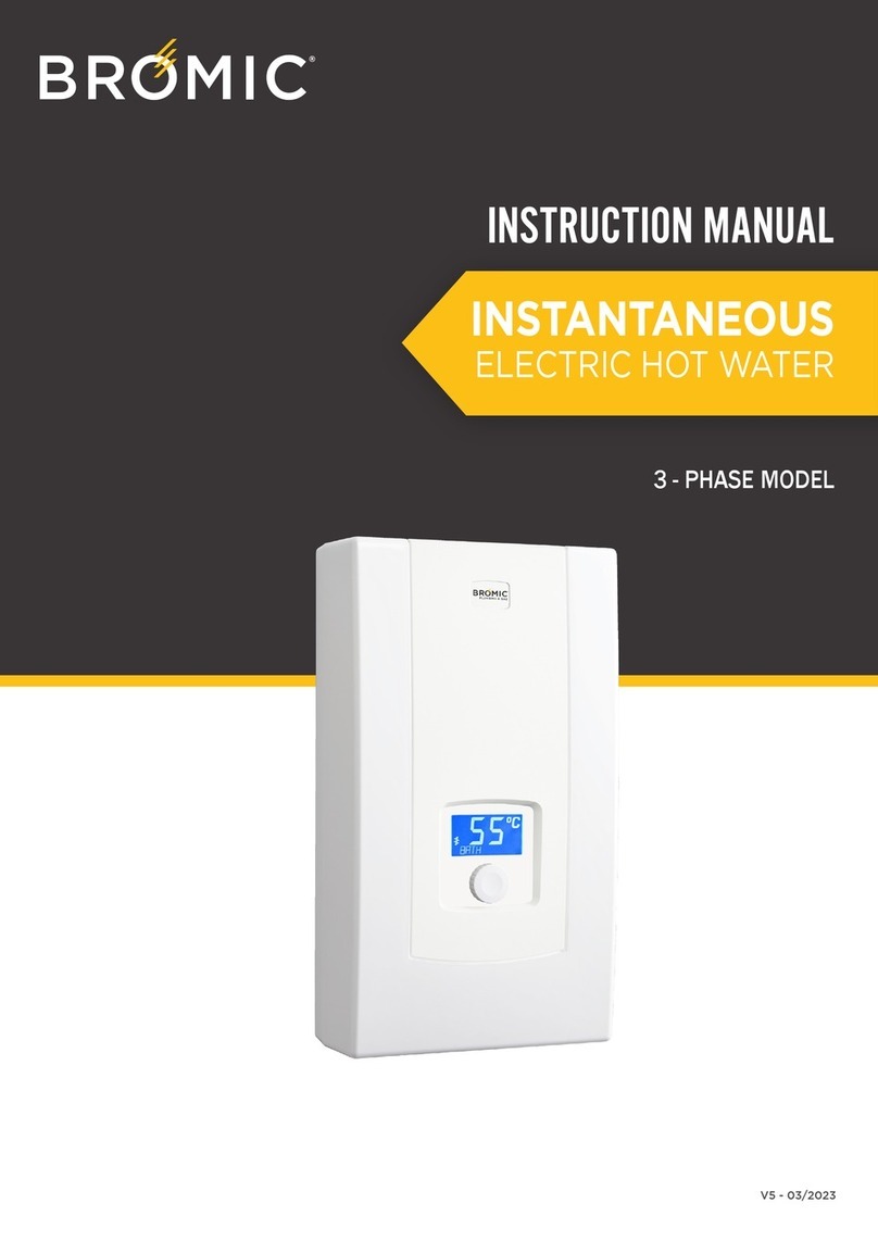 Bromic Heating INSTANTANEOUS Series instruction manual Bromic Heating INSTANTANEOUS Series instruction manual