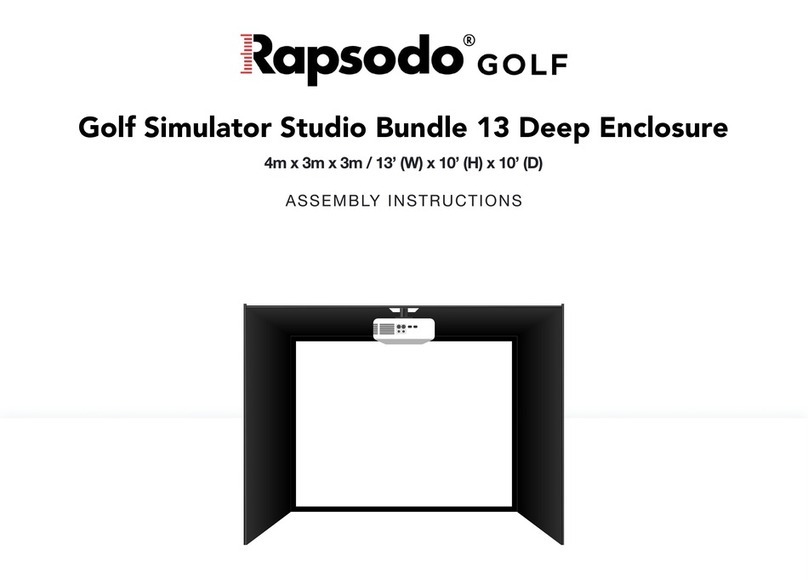 Rapsodo GOLF SIM STUDIO ENCLOSURE 13 Assembly instructions