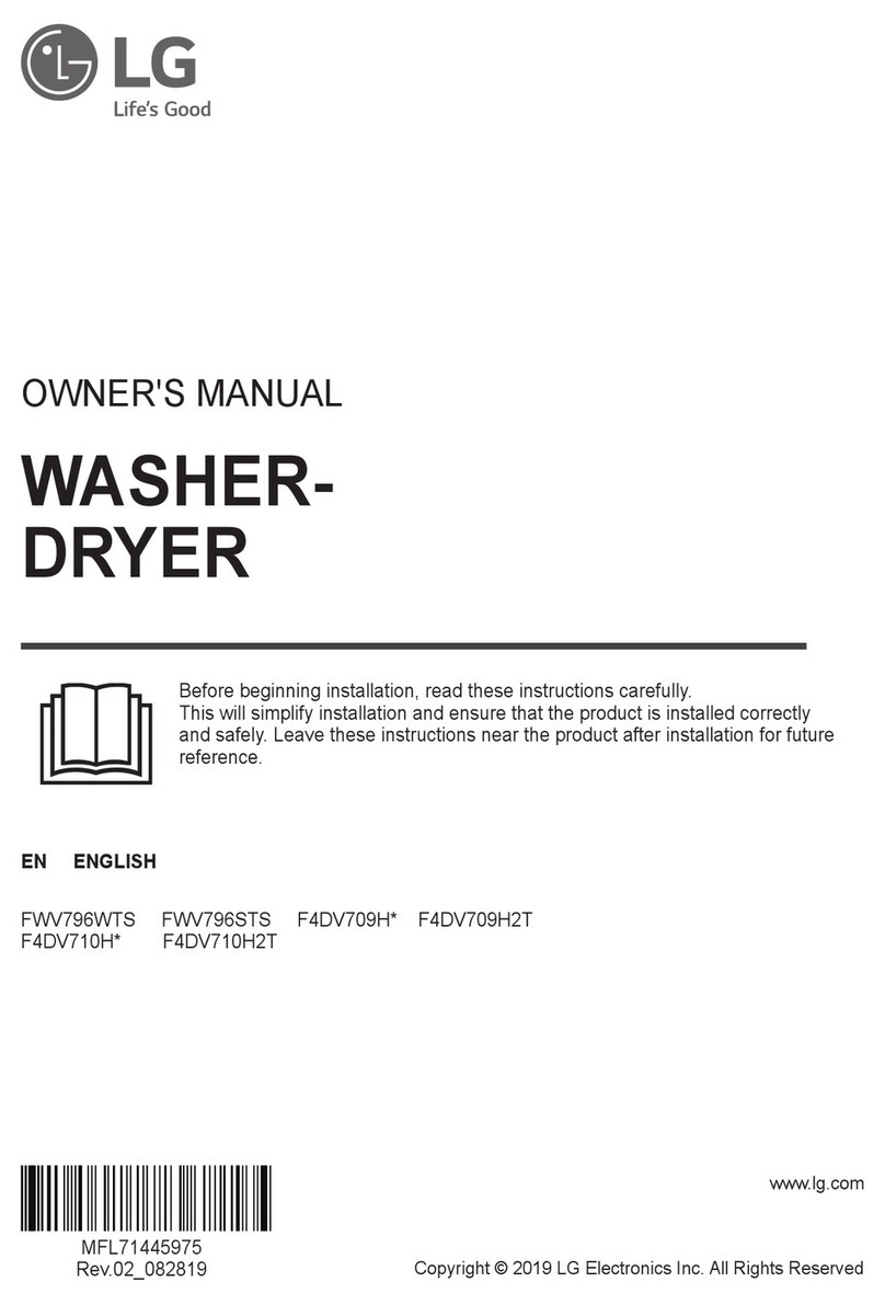 LG F4DV710H Series User manual