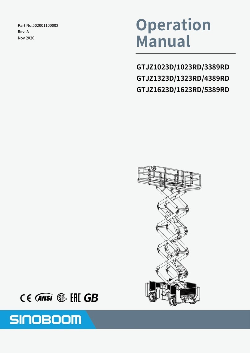 Sinoboom GTJZ1023D Operation manual