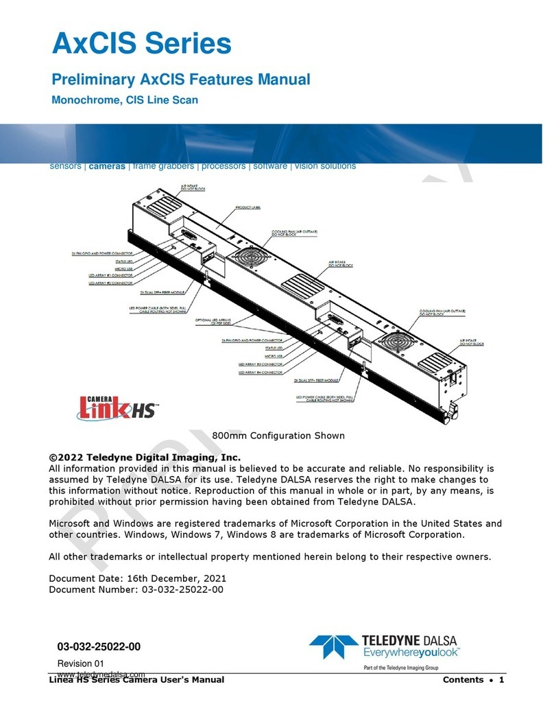 Dalsa A CIS Series User manual