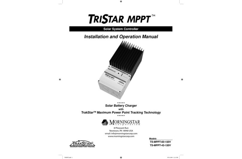 Morningstar TrakStar TS-MPPT-60-150V Installation and operation manual