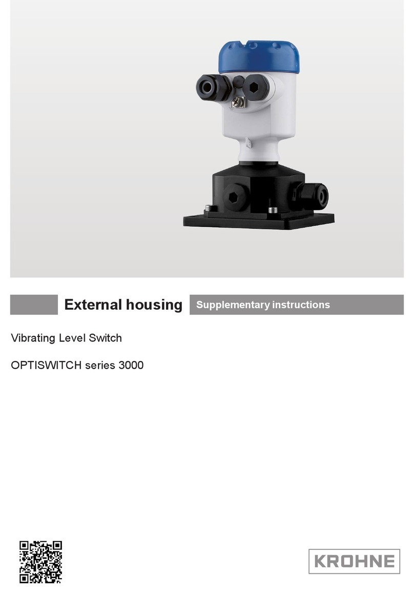 KROHNE OPTISWITCH 3000 series Supplementary instructions