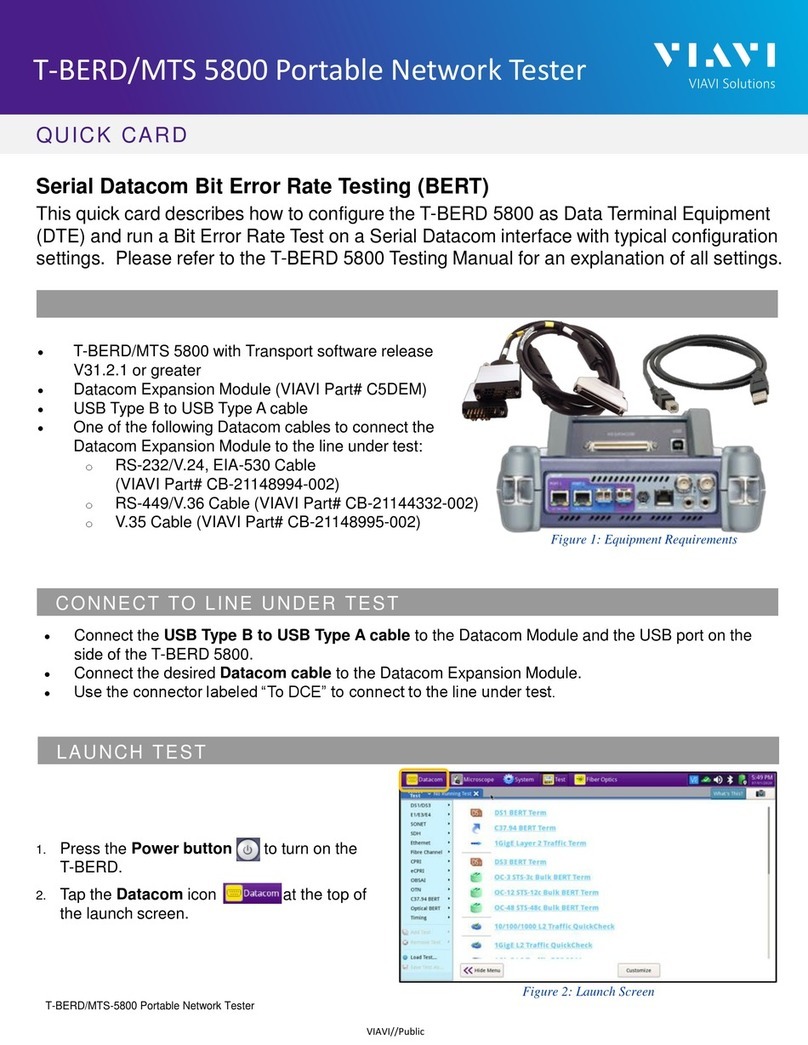 Viavi T-BERD/MTS 5800 manual