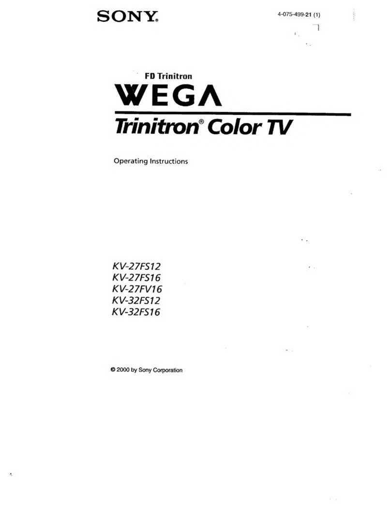 Sony KV-27FS12 - 27" Trinitron Wega User manual
