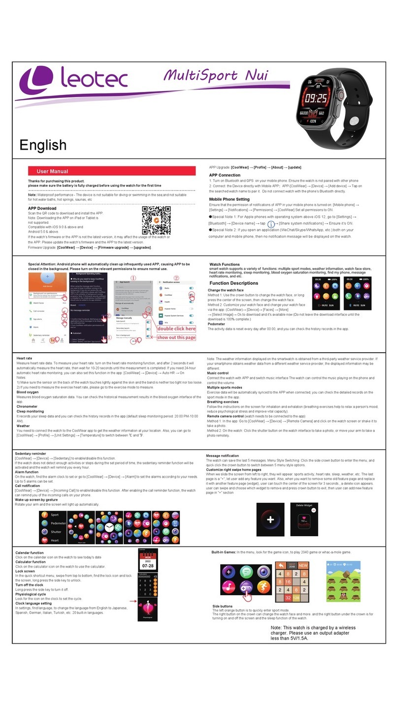 Leotec MultiSport Nui user manual