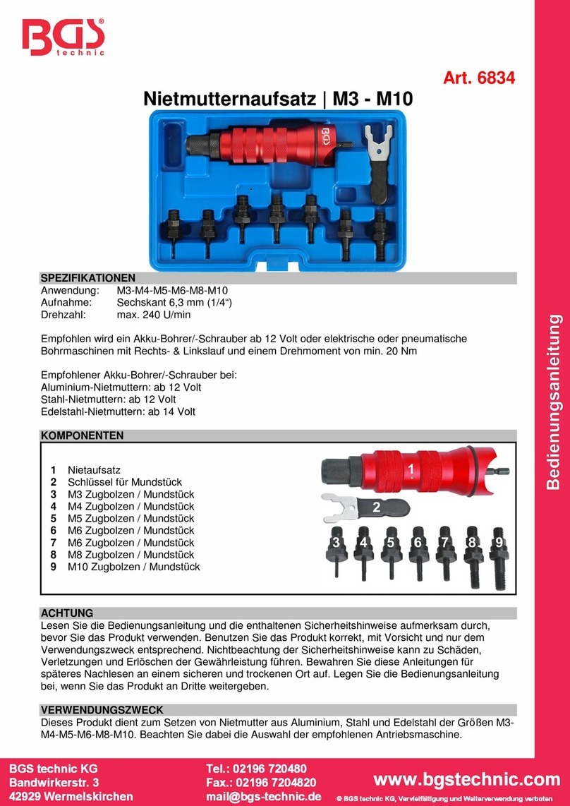 BGS technic 6834 User manual