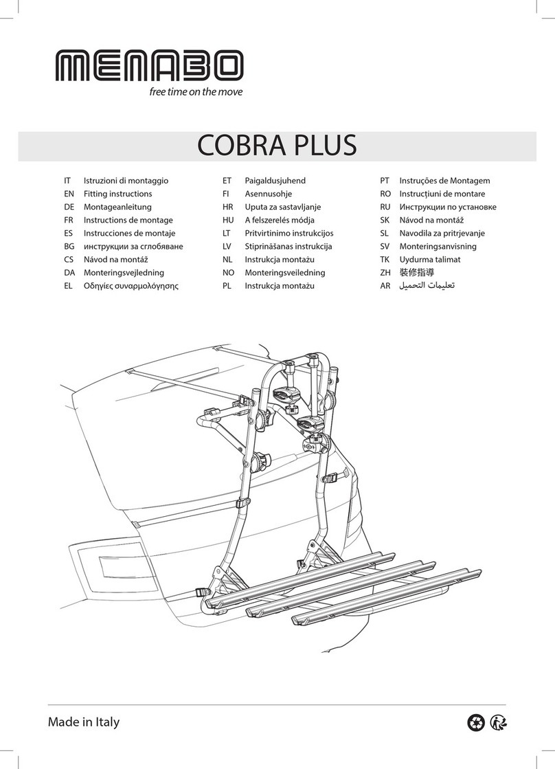 Menabo COBRA PLUS Fitting instructions