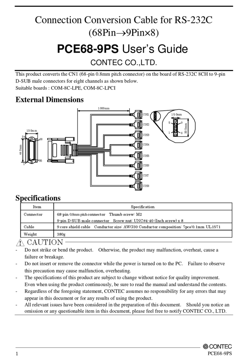 Contec PCE68-9PS User manual