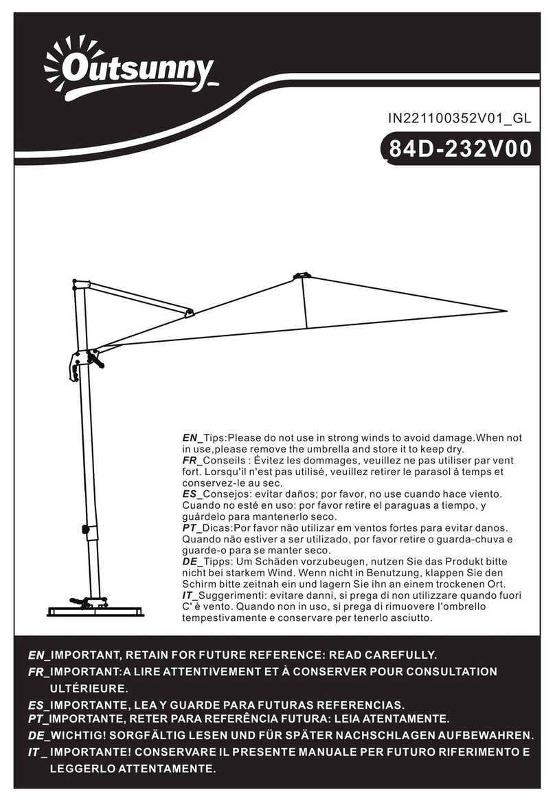 Outsunny 84D-232V00 User manual