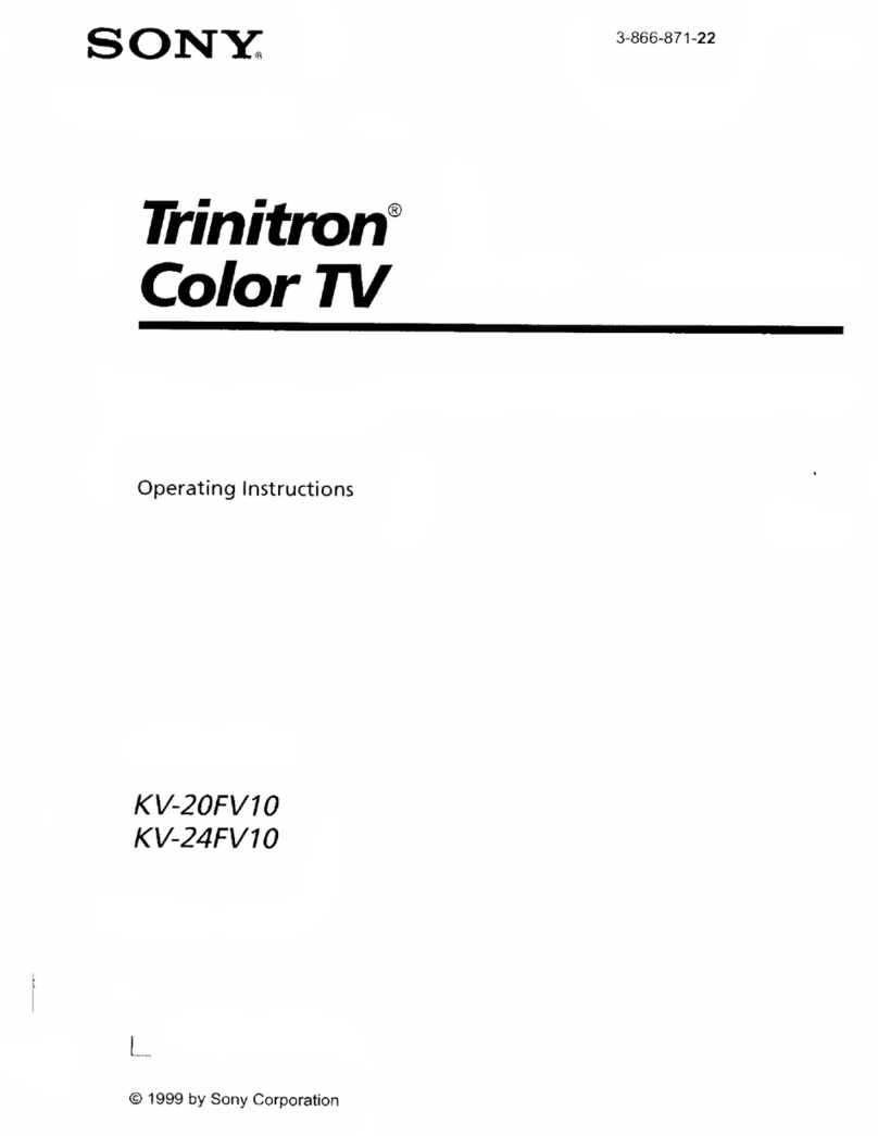 Sony Trinitron KV-20FV10 User manual