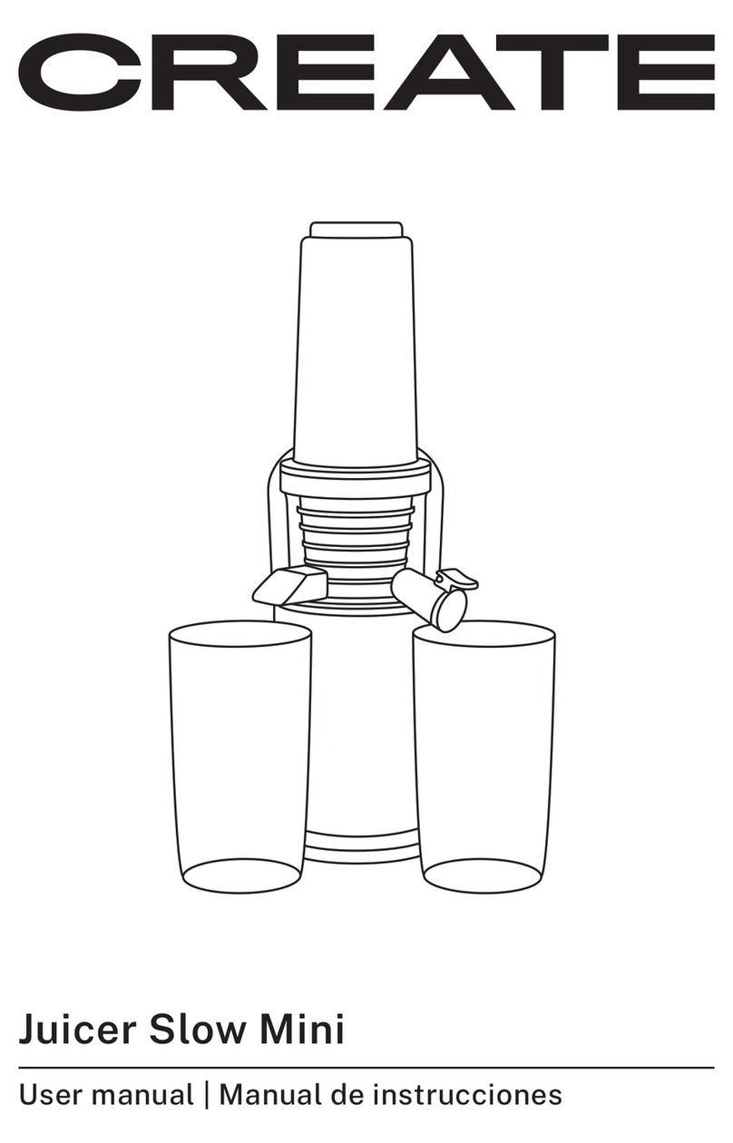 Create MINI SLOW JUICER user manual