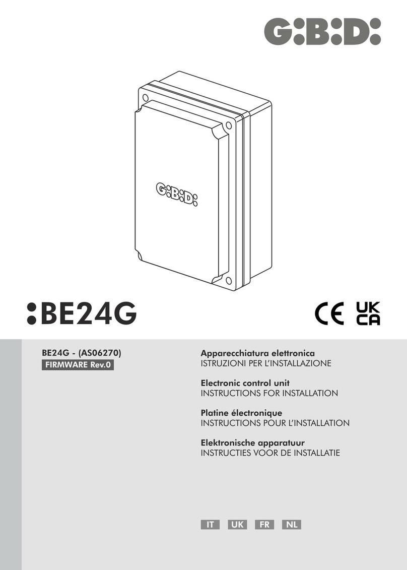 GBD BE24G installation instructions