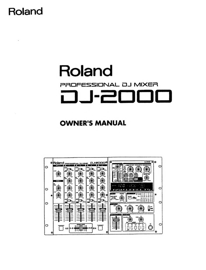 Roland DJ-2000 User manual